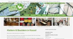 Desktop Screenshot of kletterzentrum-nordhessen.de